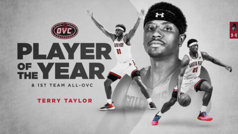 Austin Peay State University Basketball senior Terry Taylor named OVC Player of the Year. (APSU Sports Information)