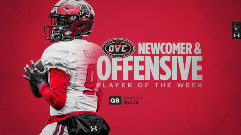 Austin Peay State University Football's Draylen Ellis names OVC Offensive Player of the Week and Newcomer of the Week. (APSU Sports Information)
