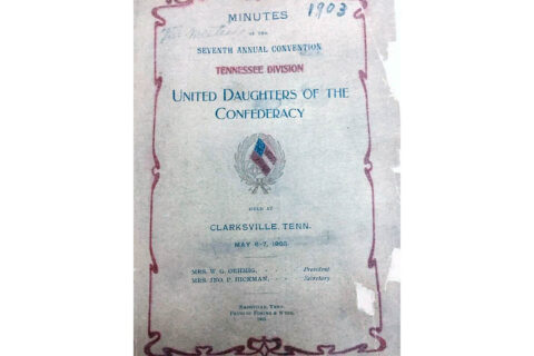 Minutes of the UDC Convention held in Clarksville, Tennessee in 1903