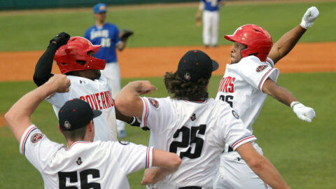 Austin Peay State University Baseball loses two games to Morehead State at Raymond C. Hand Park, Friday. (Robert Smith, APSU Sports Information)