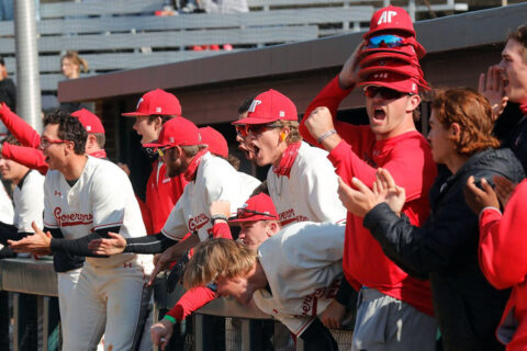 Austin Peay State University Baseball plays three-game series against Arkansas State this weekend at Raymond C. Hand Park. (Robert Smith, APSU Sports Information)