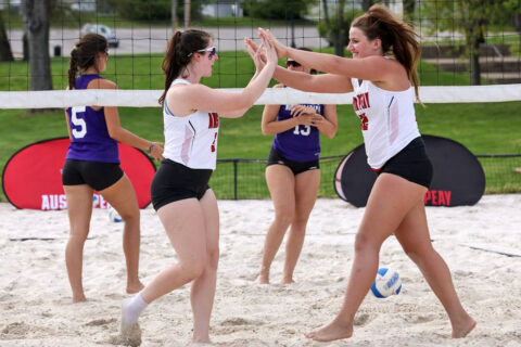 Austin Peay State University Beach Volleyball hosts UT Martin for season's last home matches. (APSU Sports Information)