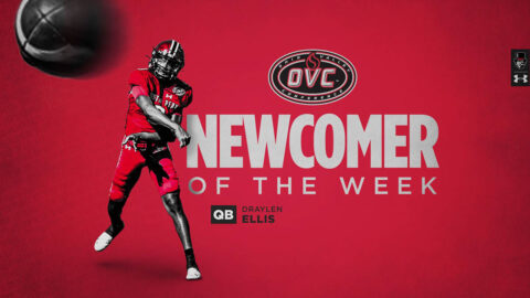 Austin Peay State University Football quarterback Draylen Ellis named OVC Newcomer of the Week. (APSU Sports Information)