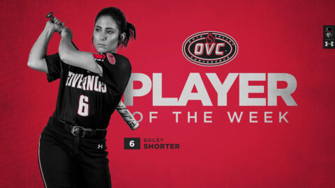 Austin Peay State University Softball senior Bailey Shorter selected OVC Softball Player of the Week. (APSU Sports Information)