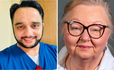 (L to R) Deepesh Subedi and Dr. Linda Darnell. (APSU)