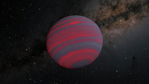 The faster a brown dwarf spins, the narrower the different-colored atmospheric bands on it likely become, as shown in this illustration. Some brown dwarfs glow in visible light, but they are typically brightest in infrared wavelengths, which are longer than what human eyes can see. (NASA/JPL-Caltech)