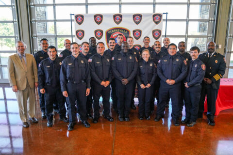 18 new firefighters join Clarksville Fire Rescue. Recruits ready for service after 8-weeks of training.