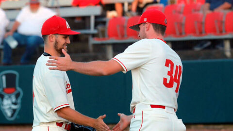 Austin Peay State University Baseball moves closer to OVC Tournament berth with series-opening win against Murray State. (Robert Smith, APSU Sports Information)