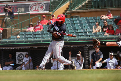 Austin Peay State University baseball's late rally falls short in OVC Tournament loss to Southeast Missouri, Thursday. (Eric Elliot, APSU Sports Information)