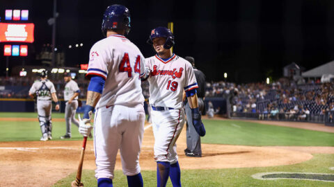 Keston Hiura Hit a Two-Run Homer in the Eighth to Break the Tie. (Nashville Sounds)