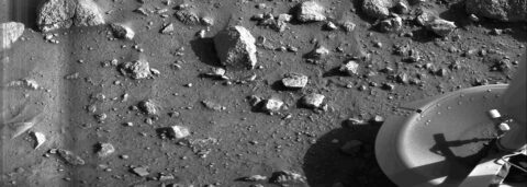 This is the first photograph ever taken on the surface of Mars. It was taken by NASA’s Viking 1 spacecraft just minutes after it landed on the Red Planet on July 20th, 1976. (NASA/JPL-Caltech) This is the first photograph ever taken on the surface of Mars. It was taken by NASA’s Viking 1 spacecraft just minutes after it landed on the Red Planet on July 20th, 1976. (NASA/JPL-Caltech)