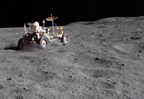 As the Apollo astronauts explored the lunar surface, they had to contend with lunar dust. (NASA) As the Apollo astronauts explored the lunar surface, they had to contend with lunar dust. (NASA)
