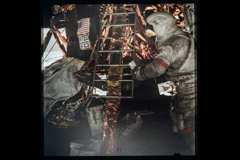 While astronaut Gene Cernan was on the lunar surface during the Apollo 17 mission, his spacesuit collected loads of lunar dust. (NASA)