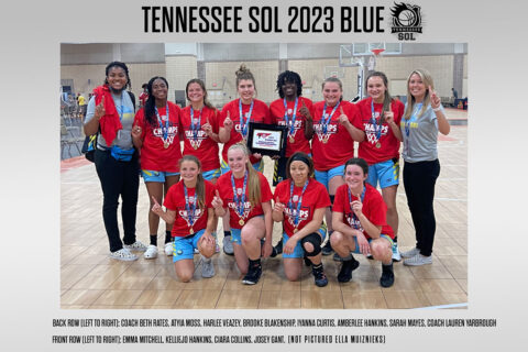 AAU Girls Basketball 2021 Tennessee State Champions Tennessee Sol 2023 Blue