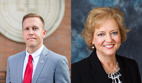 Austin Peay State University's Dr. Prentice Chandler and Dr. Lisa Barron. (APSU)