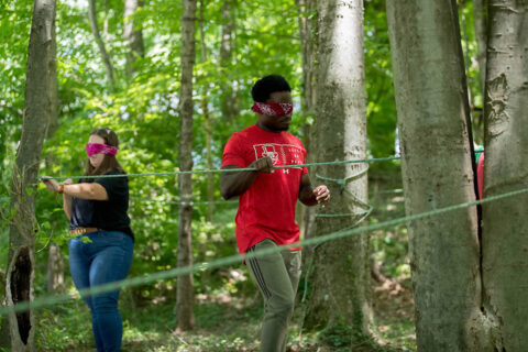 Austin Peay State University team building ropes course. (APSU)