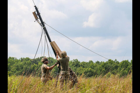 Soldiers from Headquarters and Headquarters Company, 3rd Brigade Combat Team, 101st Airborne Division (Air Assault), conduct a Command Post Modernization Operational Assessment July 22-26, at the Kinnard Mission Training Complex, Fort Campbell, KY. Command Post Integrated Infrastructure, better known as CPI2, is a major modernization line of effort that integrates emerging technologies and capabilities with mobile mission command platforms and command post support vehicles as a means of increasing agility and improving survivability on the battlefield. (Spc. Andrea Notter, 40th Public Affairs Detachment)