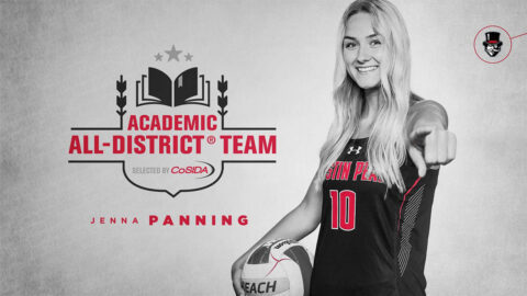 Austin Peay State University Beach Volleyball's Jenna Panning named to CoSIDA Academic All-District® At-Large Team. (APSU Sports Information)