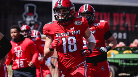 Austin Peay State University Football linebacker Jack McDonald nominated for the 2021 Allstate AFCA Good Works Team. (APSU Sports Information)