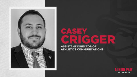 Austin Peay State University Assistant Director of Athletics Communications Casey Crigger. (APSU Sports Information)