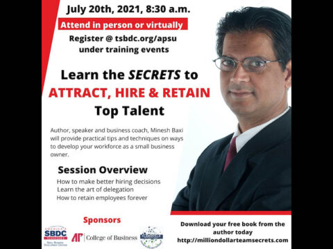 Austin Peay State University's Hiring and Retaining Top Talent Seminar/Webinar to be held on July 20th. (APSU)