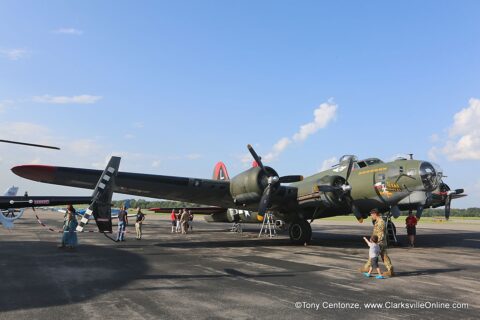 Commemorative Air Force, Gulf Coast Wing's B17 Flying Fortress at Clarksville Regional Airport