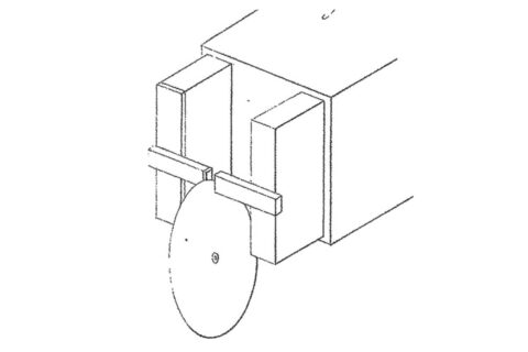 Faraday’s sketch of his first dynamo machine. (© The Royal Society)