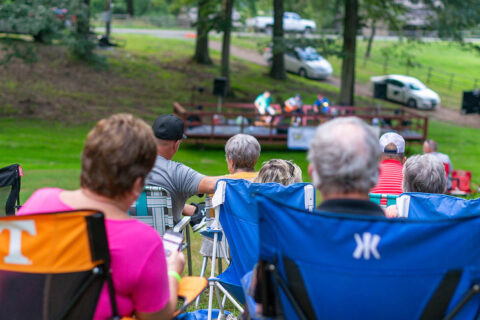 Fans enjoy music on the grounds at Historic Collinsville Pioneer Settlement at 2019’s Southside Summer Nights. (Stephen Schlegel)