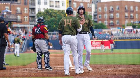 Nashville Sounds' Eighth Inning Rally Closes 8-5 Homestand against Toledo Mud Hens. (Nashville Sounds)