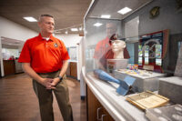 Maj. Gen. Walt Lord, Austin Peay State University military advisor, in the new center. (APSU)