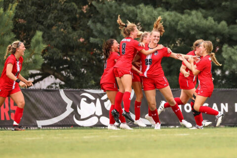Austin Peay State University Women's Soccer freshman Lindsey McMahon scores Sunday afternoon against Middle Tennessee at Morgan Brothers Soccer Field. (APSU Sports Information) Austin Peay State University Women's Soccer freshman Lindsey McMahon scores Sunday afternoon against Middle Tennessee at Morgan Brothers Soccer Field. (APSU Sports Information)