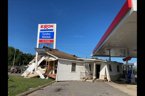 Cooley Market in Waverly Tennessee. (American Red Cross)