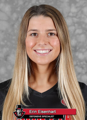 2021-22 APSU Volleyball - Erin Eisenhart. (Robert Smith, APSU Sports Information)