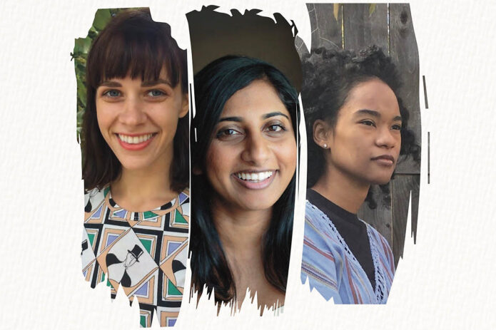 Poets Paige Lewis, Komal Mathew and Emily Spencer. (APSU) Poets Paige Lewis, Komal Mathew and Emily Spencer. (APSU)