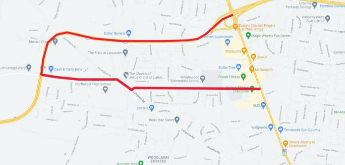 Fort Campbell Boulevard Detour Route