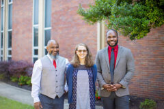 Alistair Gibbs-Francis, Alayna Edwards and Emmanuel Mejeun. (APSU)