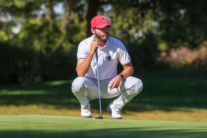 Austin Peay State University men's golf senior Adam Van Raden moves up 11 spots on final day of the Xavier Invitational to finish tied for second. (Eric Elliot, APSU Sports Information)