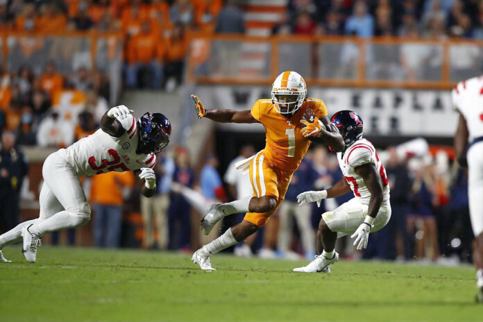 No. 13/14 Ole Miss Survives Tennessee Vols' Upset Bid, 31-26. (UT Athletics)