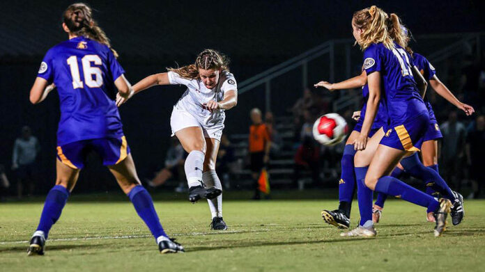 Austin Peay State University Women's Soccer earns first OVC point behind freshman Alec Baumgardt's second-half goal. (APSU Sports Information)