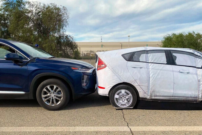 AAA finds automatic emergency braking and lane keeping assistance performance is impeded by rain. (AAA)