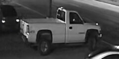 Clarksville Police are looking for the white GMC Sierra pick-up in this photo.