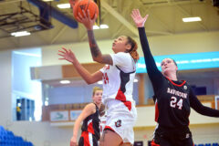 Austin Peay State University Women’s Basketball senior Yamia Johnson has season-high 23 points in loss to Davidson. (APSU Sports Information)