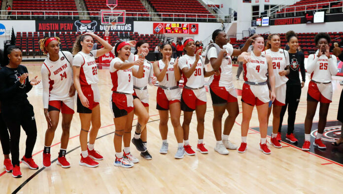 Austin Peay State University Women's Basketball travels to Hinkle Fieldhouse for matinee matchup with Butler. (Robert Smith, APSU Sports Information)