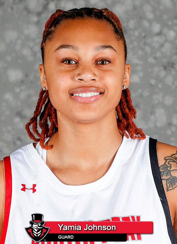 2021-22 APSU Women's Basketball - Yamia Johnson. (Robert Smith, APSU Sports Information)