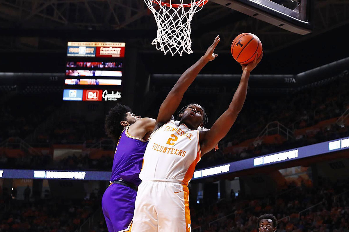 Second Half Surge Pushes Tennessee Vols Basketball Past Tennessee Tech, 80-69. (UT Athletics)