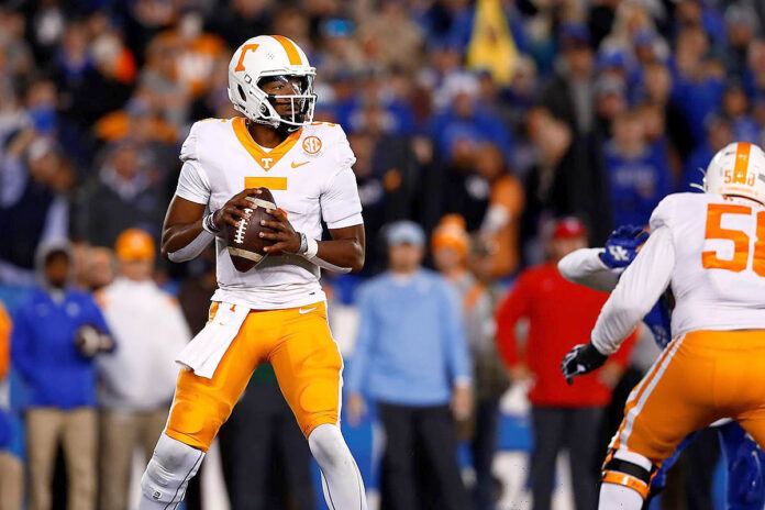 Tennessee Vols Football Outlast No. 18 Wildcats In Road Shootout Saturday night, 45-42. (Andrew Ferguson, UT Athletics)