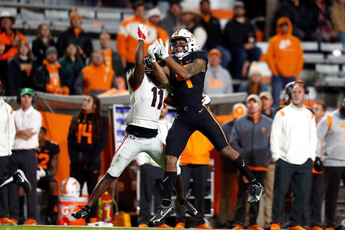 Tennessee Vols Football Jumps On #1 Georgia Bulldogs Early, But Lose 41-17. (UT Athletics)