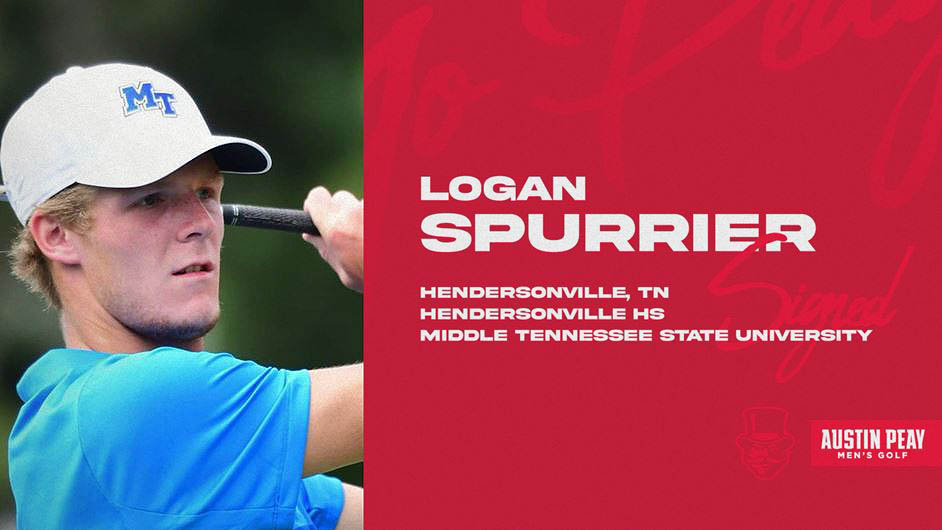 APSU Men&rsquo;s Golf signs transfer Logan Spurrier from MTSU
