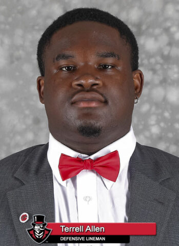 2021-22 APSU Football - Terrell Allen. (Robert Smith, APSU Sports Information)