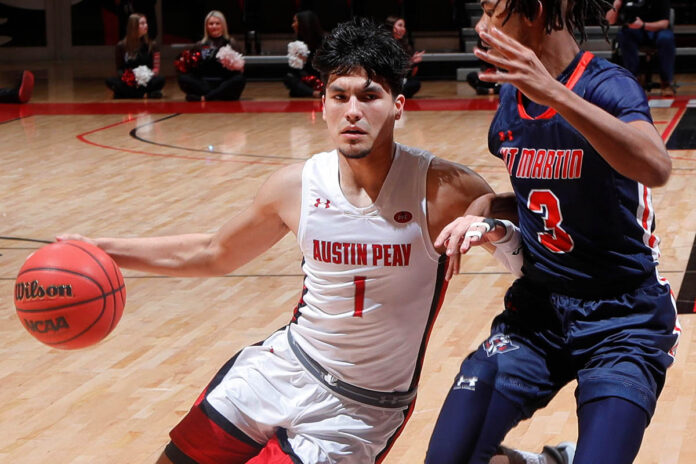 Austin Peay State University Men's Basketball Returns to the Court Thursday at UT Martin. (APSU Sports Information)